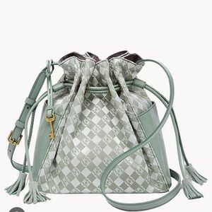 Fossil Rayna Drawstring Crossbody New Sage